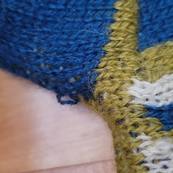 Vintage Janus Of Norway Men's Wool Blend Geometric Print Crew - Picture 8 of 8